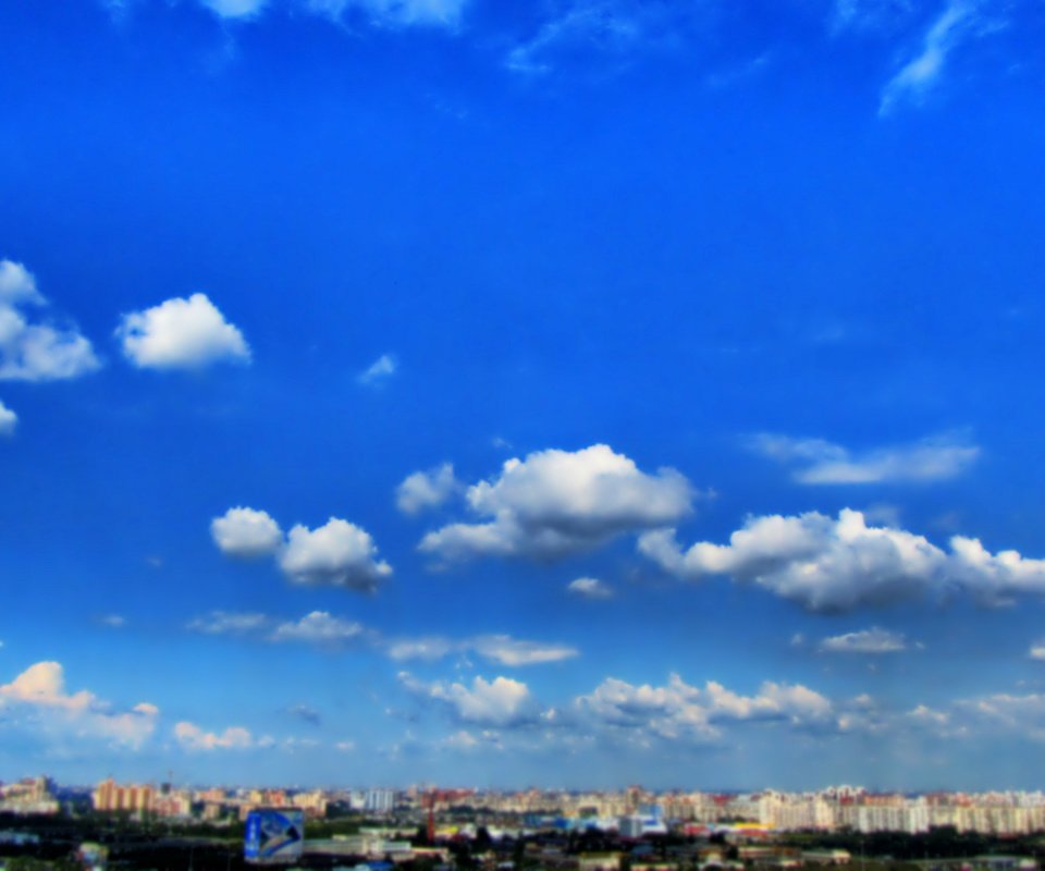 Обои небо, облака, горизонт, город, nebo -gorod -den, городской пейзаж, the sky, clouds, horizon, the city, the urban landscape разрешение 4320x2432 Загрузить