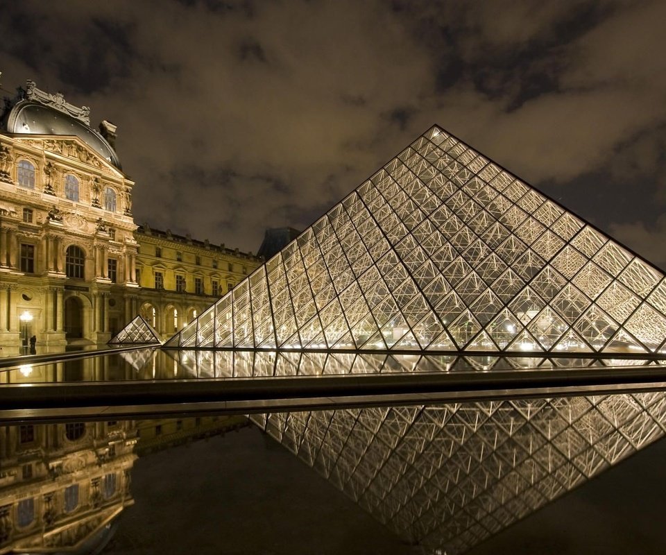 Обои париж, лувр, paris, the louvre разрешение 1920x1080 Загрузить