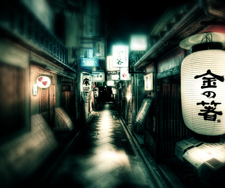 Обои япония, улица, фонарь, japan, street, lantern разрешение 1920x1080 Загрузить