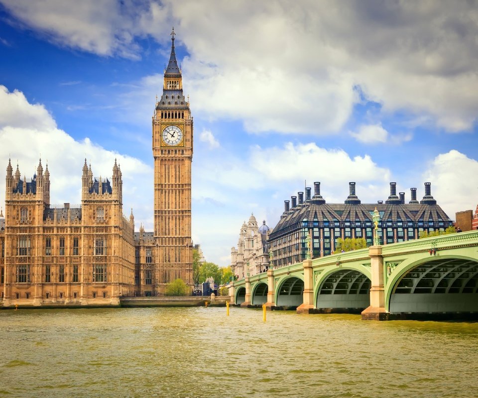 Обои река, лондон, темза, англия, биг бен, big-ben, парламент, river, london, thames, england, big ben, parliament разрешение 5616x3744 Загрузить