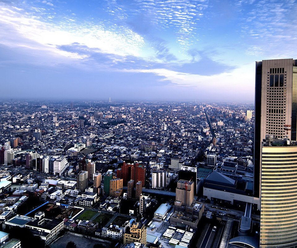 Обои вид сверху, город, небоскребы, мегаполис, сша, нью-йорк, the view from the top, the city, skyscrapers, megapolis, usa, new york разрешение 1920x1080 Загрузить