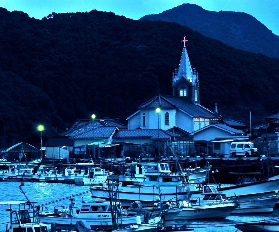 Обои лодки, япония, порт, boats, japan, port разрешение 2560x1600 Загрузить