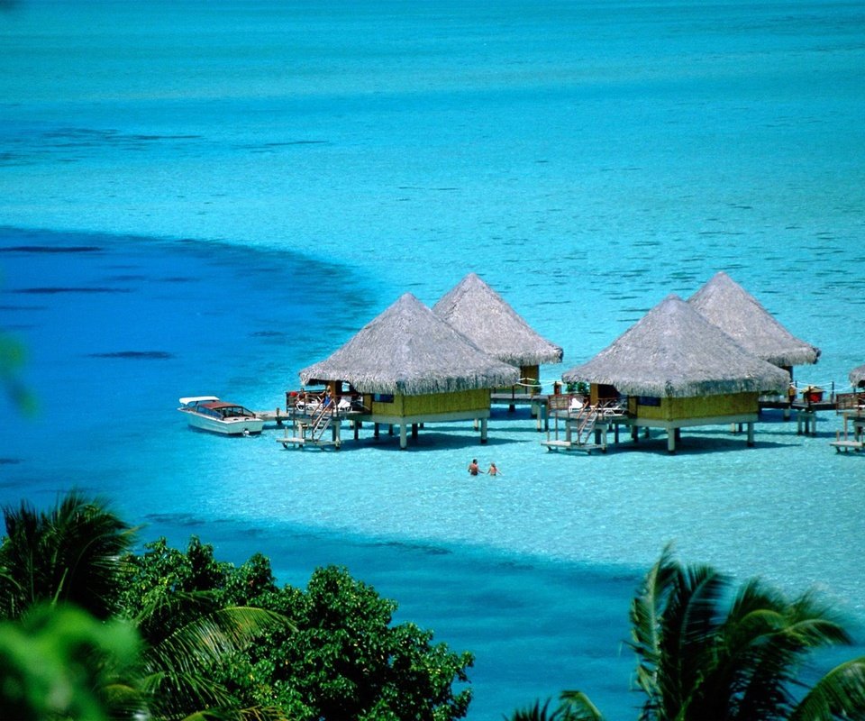 Обои бунгало, тропики, мальдивы, bungalow, tropics, the maldives разрешение 2560x1920 Загрузить