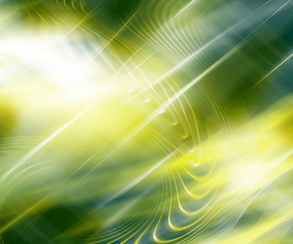 Обои свет, желтый, абстракция, волны, зелёный, фон, лучи, цвет, light, yellow, abstraction, wave, green, background, rays, color разрешение 1920x1200 Загрузить