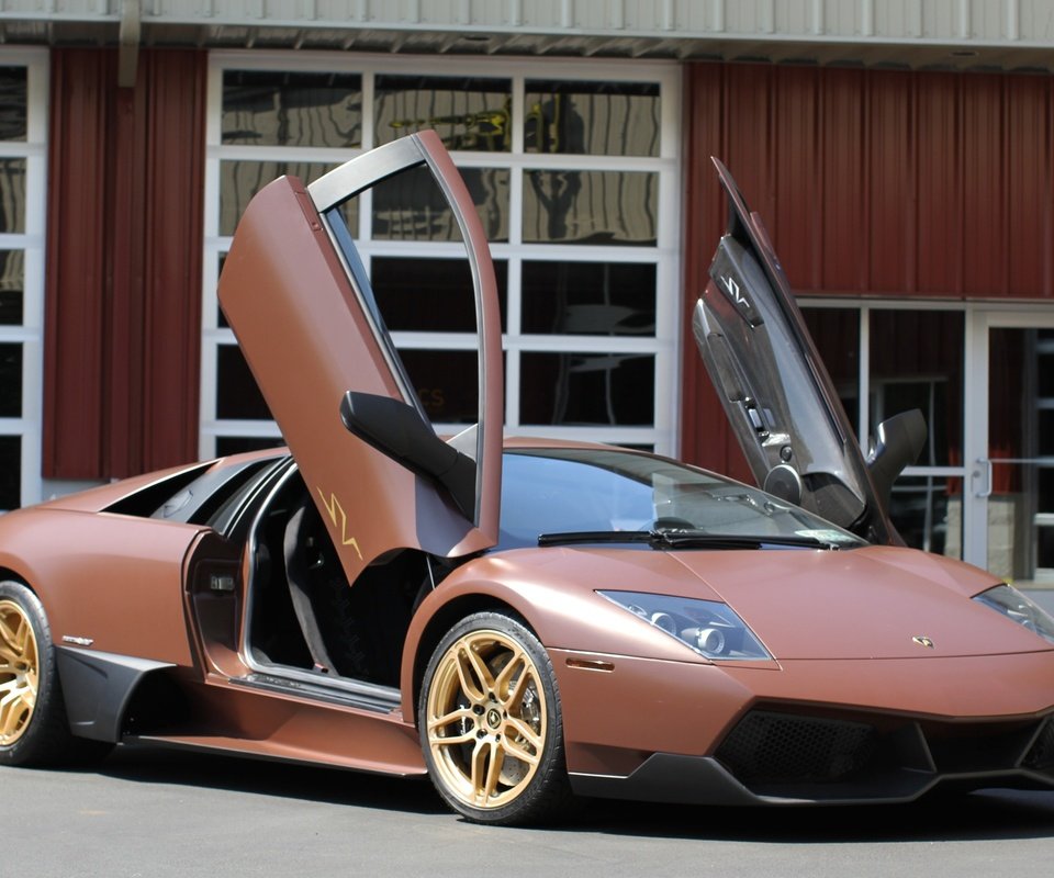 Обои коричневый, ламборгини, lamborghini murcielago lp640 brown, brown, lamborghini разрешение 2560x1600 Загрузить