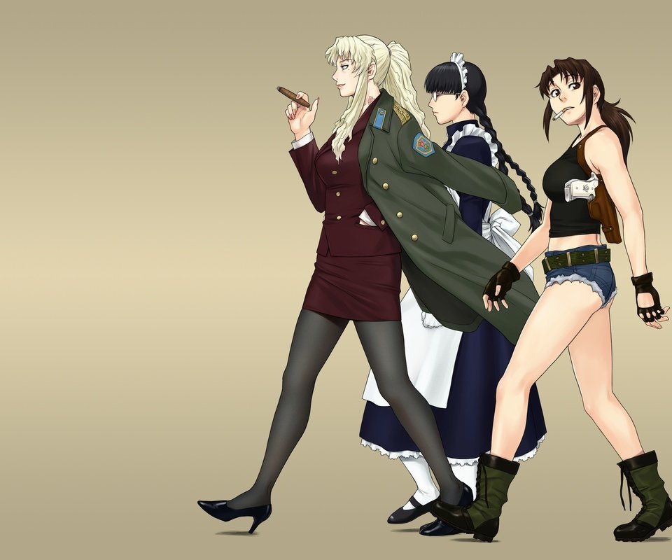 Обои аниме, kartinka, syuzhet, yepizod, personazh, черная лагуна, anime, black lagoon разрешение 3200x2400 Загрузить