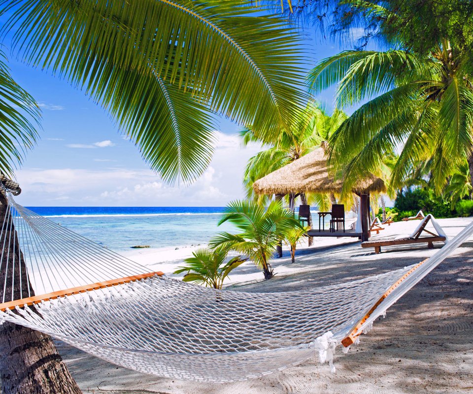 Обои пляж, гамак, тропики, мальдивы, beach, hammock, tropics, the maldives разрешение 2668x1779 Загрузить