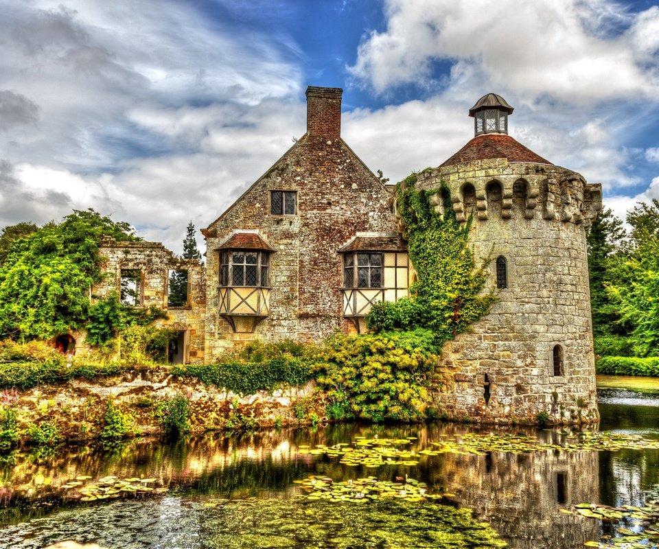 Обои англия, замок скотни, england, scotney castle разрешение 3500x2334 Загрузить