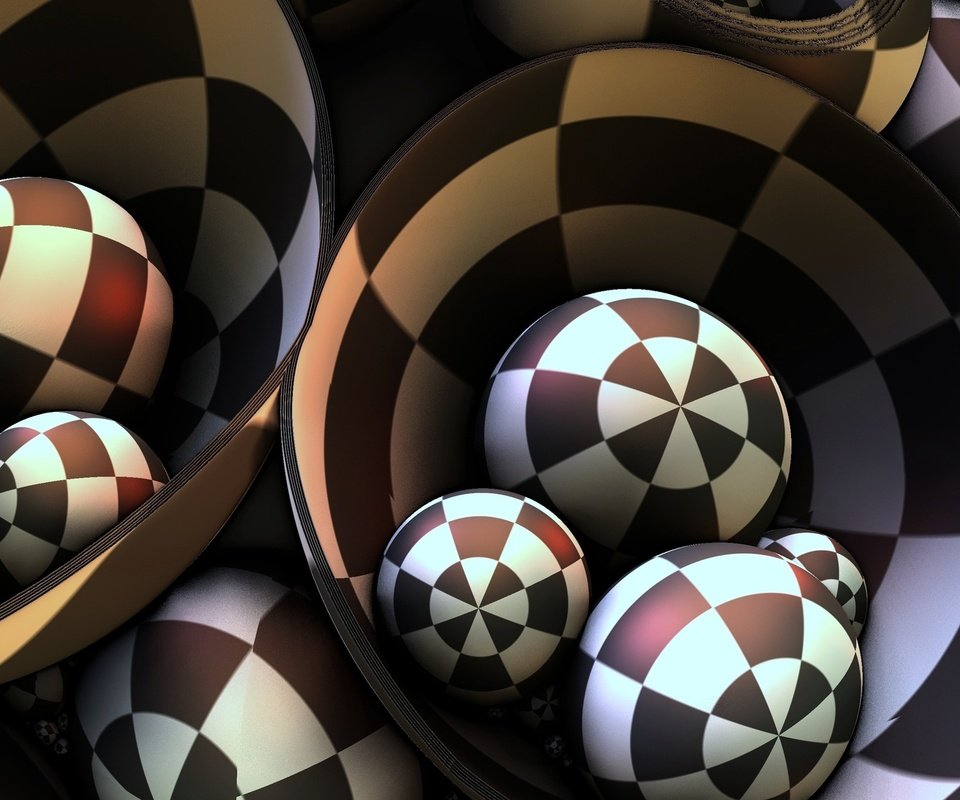 Обои шары, погружение, форма. 3d-графика, balls, dip, form. 3d graphics разрешение 1920x1080 Загрузить