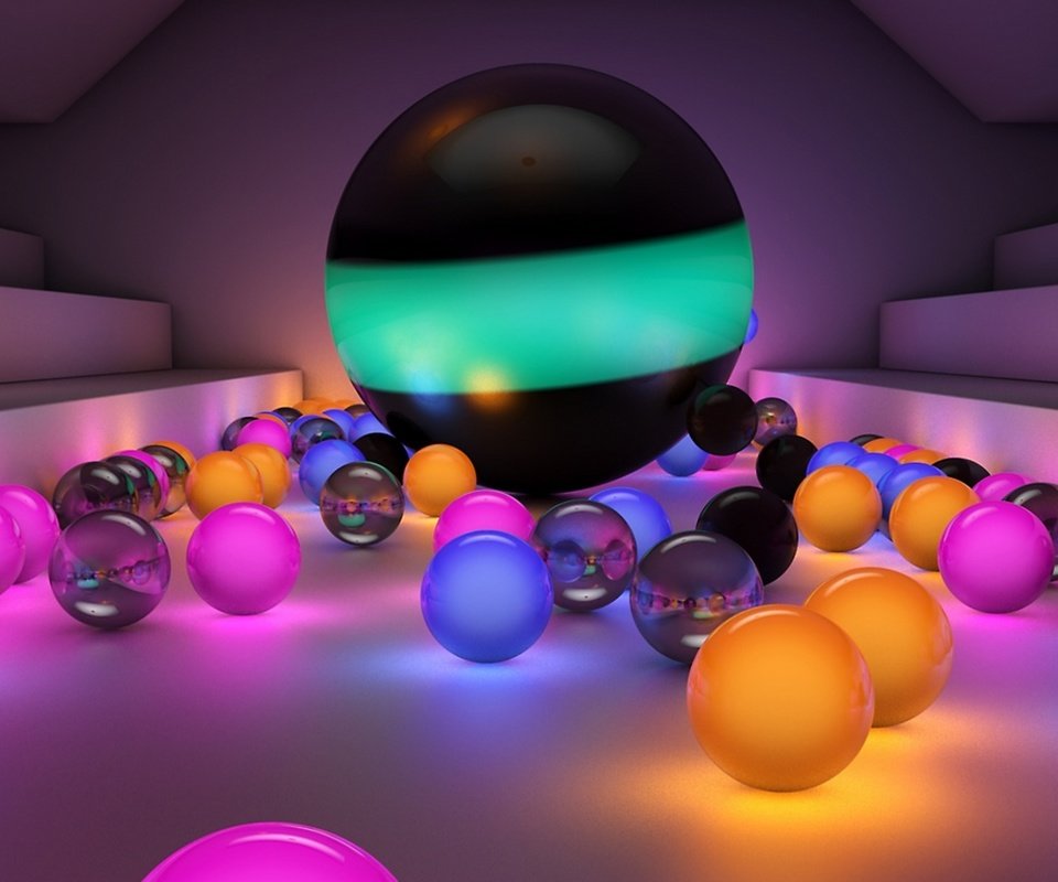 Обои свет, шары, разноцветные, форма, шарики, светящиеся шары, light, balls, colorful, form, glowing orbs разрешение 2560x1440 Загрузить