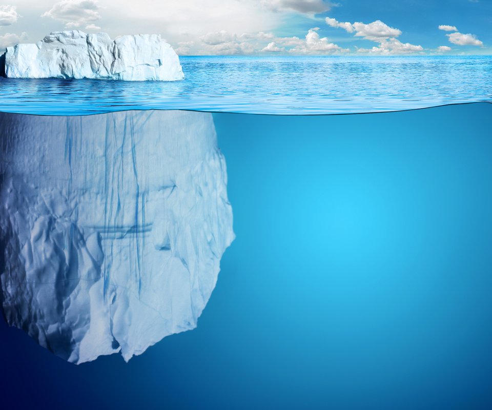 Обои вода, море, лёд, айсберг, камень, льдина, water, sea, ice, iceberg, stone, floe разрешение 2560x1600 Загрузить