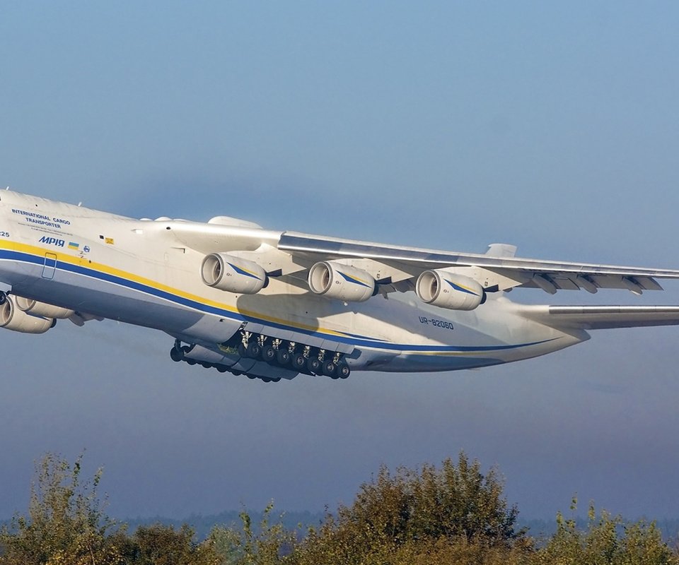 Обои 2011 год, october 19, antonov an-225 mriya, kiev (ukkm), 2011 разрешение 1920x1200 Загрузить