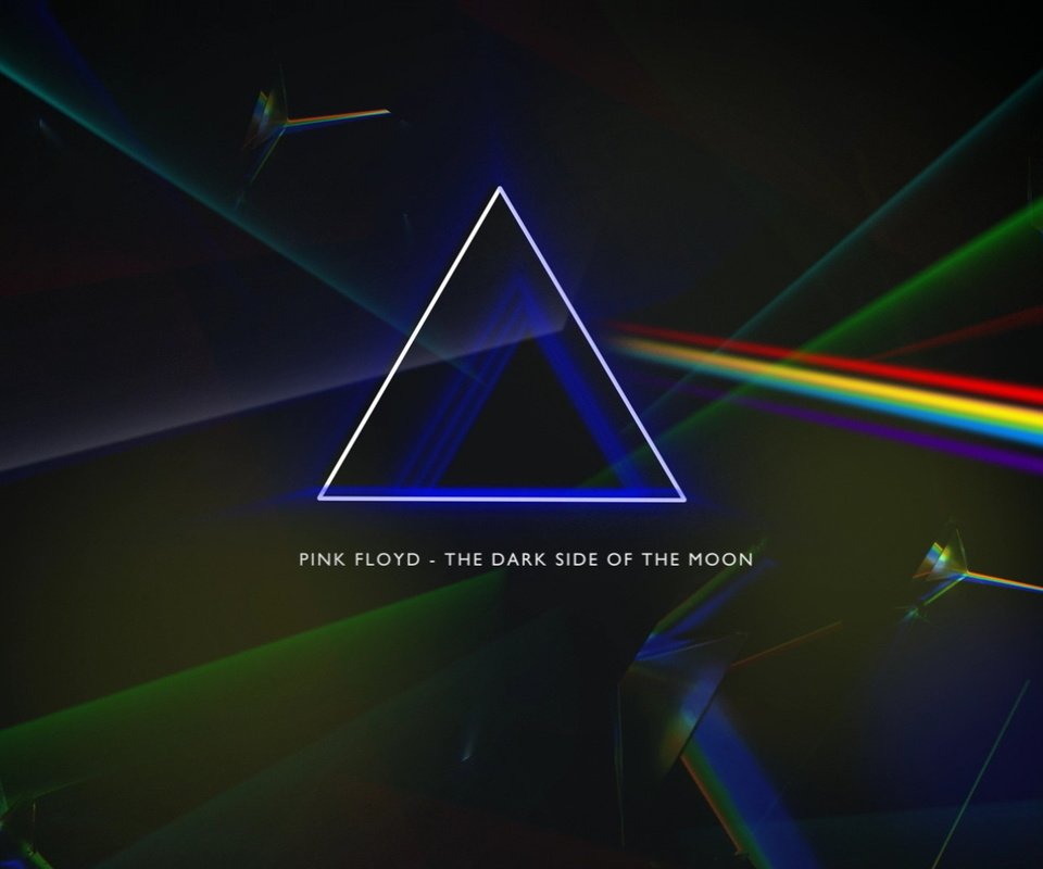 Обои призма, pink floyd, обложка альбома, the dark side of the moon, progressive rock, prism, album cover разрешение 1920x1080 Загрузить