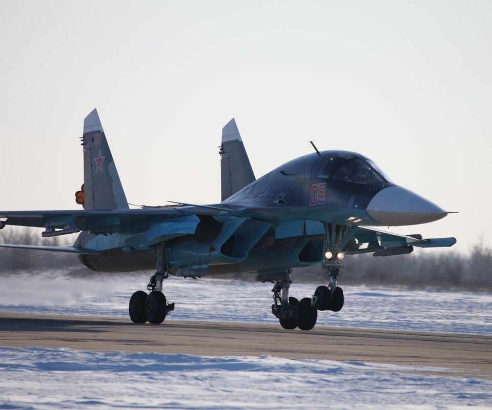 Обои су-34, фронтовой бомбардировщик, сухой, ввс россии, fullback, su-34, bomber, dry, the russian air force разрешение 1920x1200 Загрузить