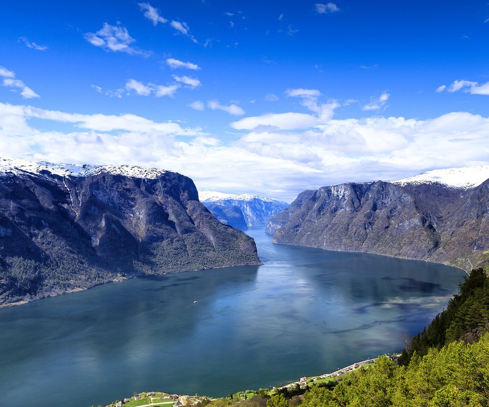 Обои река, горы, пейзаж, норвегия, норвегии, гейрангер-фьорд, the geiranger fjord, geiranger, гейрангер, river, mountains, landscape, norway, ålesund разрешение 1920x1200 Загрузить