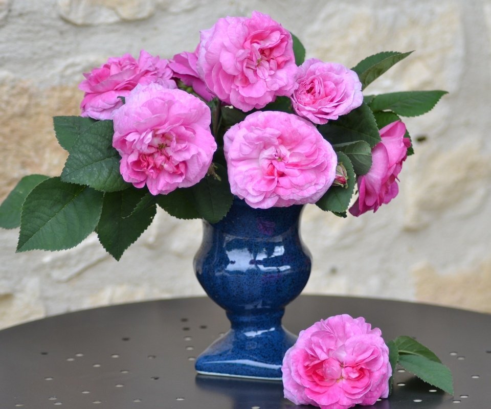 Обои розы, букет, ваза, roses, bouquet, vase разрешение 2560x1600 Загрузить
