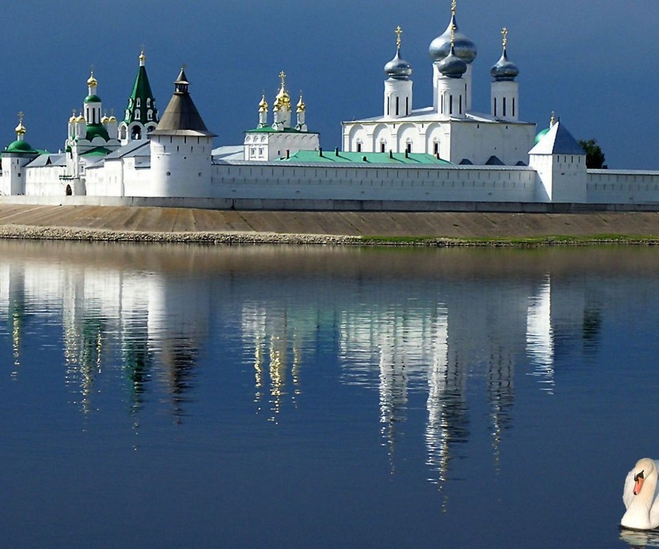 Обои макарьевский монастырь, нижегородская область, macarius monastery, nizhny novgorod oblast разрешение 1920x1080 Загрузить