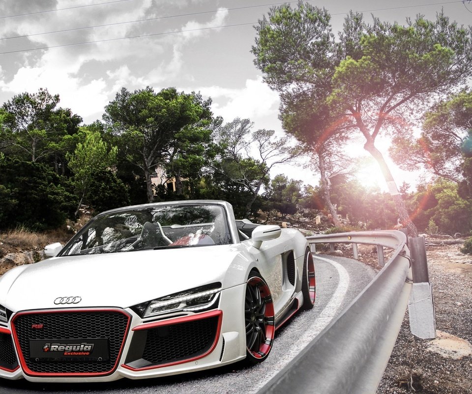 Обои дорога, ауди, спорткар, road, audi, sports car разрешение 2560x1440 Загрузить