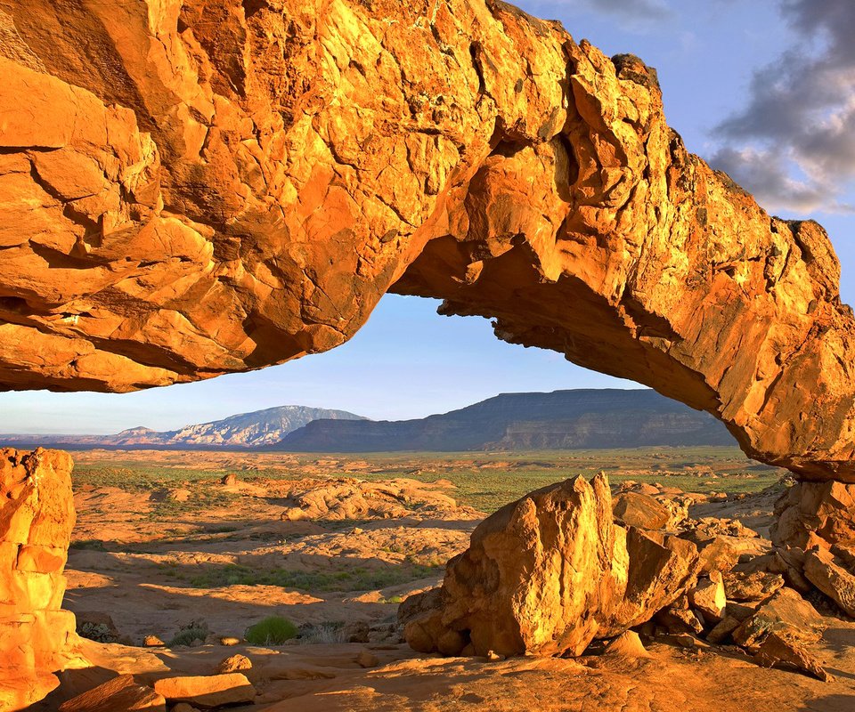 Обои небо, горы, камни, скала, каньон, арка, grand staircase-escalante national monument, великая лестница-эскаланте национальный памятник, the sky, mountains, stones, rock, canyon, arch разрешение 1920x1080 Загрузить