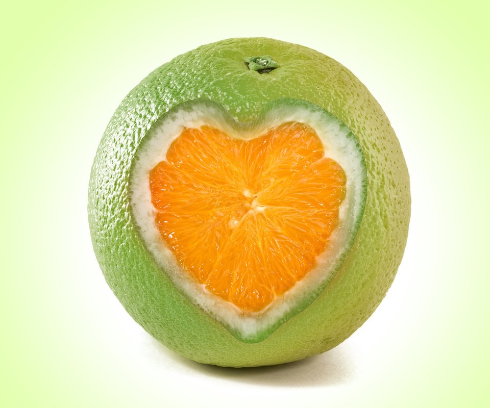Обои сердце, рендеринг, апельсин, heart, rendering, orange разрешение 3000x2000 Загрузить