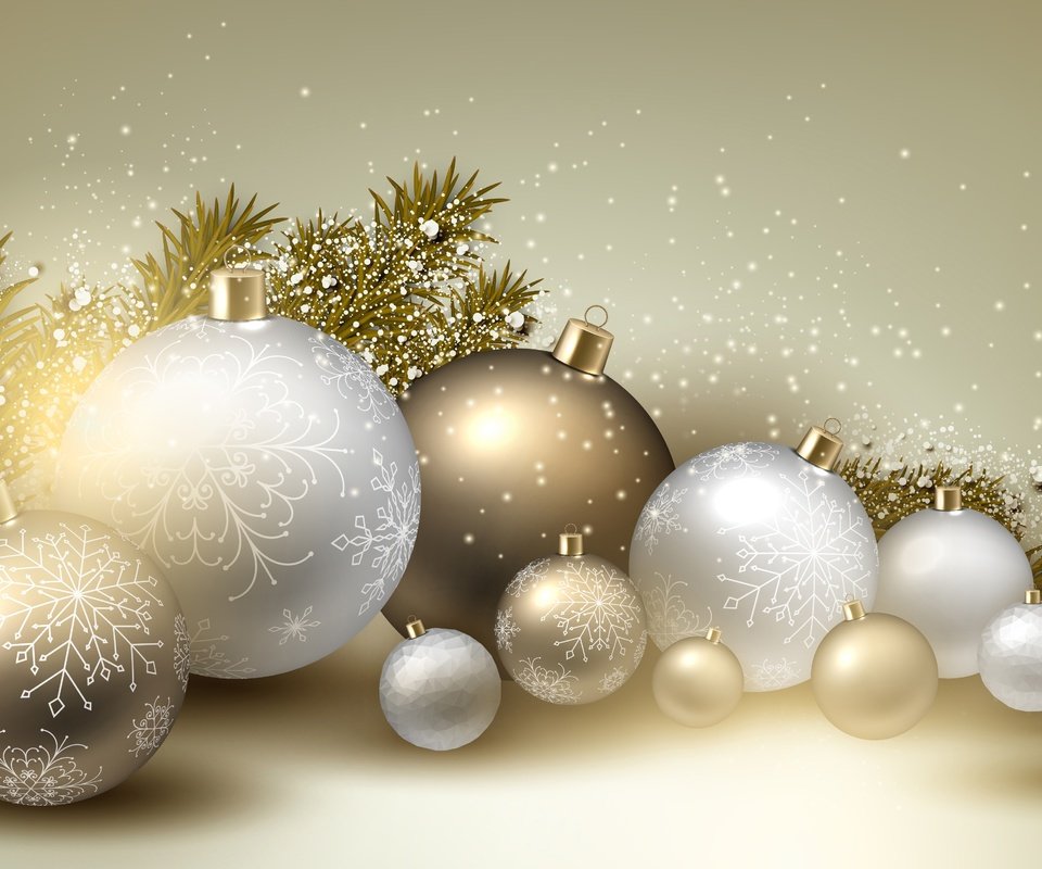 Обои новый год, шары, украшения, снежинки, игрушки, new year, balls, decoration, snowflakes, toys разрешение 4155x2930 Загрузить
