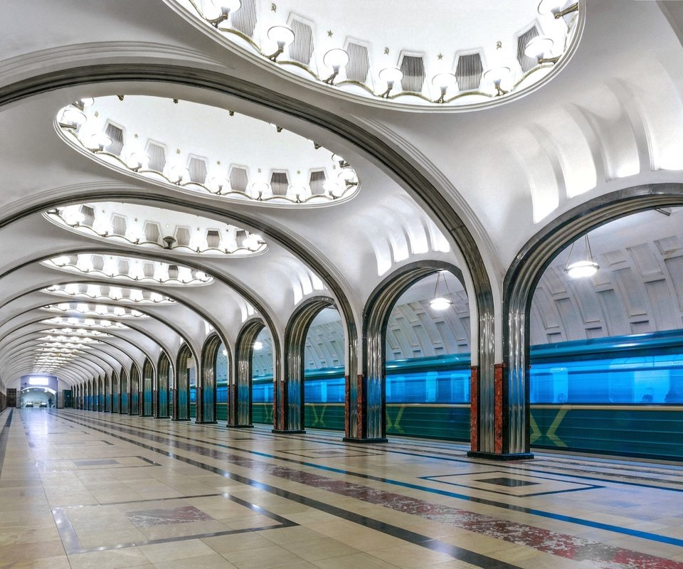 Обои москва, метро, маяковская, железнодорожная станция, moscow, metro, mayakovskaya разрешение 1920x1080 Загрузить