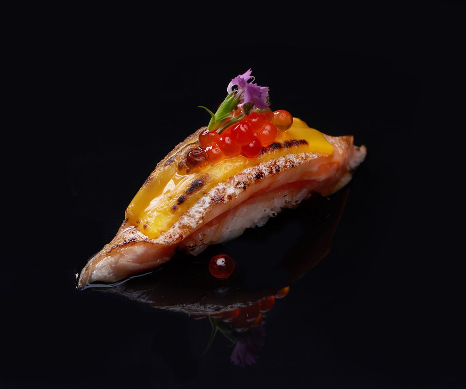 Обои фон, рыба, икра, суши, морепродукты, background, fish, caviar, sushi, seafood разрешение 2048x1376 Загрузить