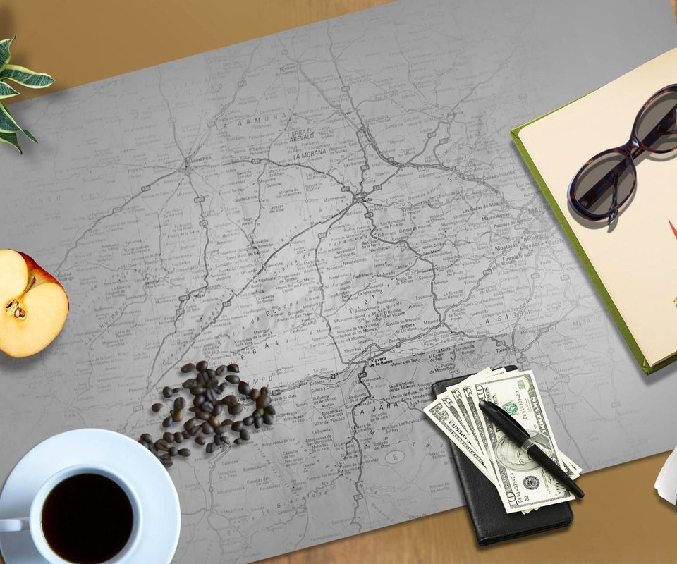 Обои кофе, вещи, карта, письменный стол, coffee, things, map, desk разрешение 1920x1200 Загрузить