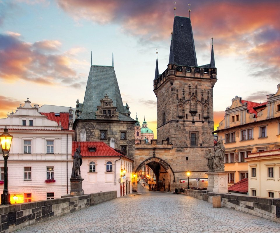 Обои прага, карлов мост, чехия, старый замок, prague, charles bridge, czech republic, the old castle разрешение 2880x1800 Загрузить