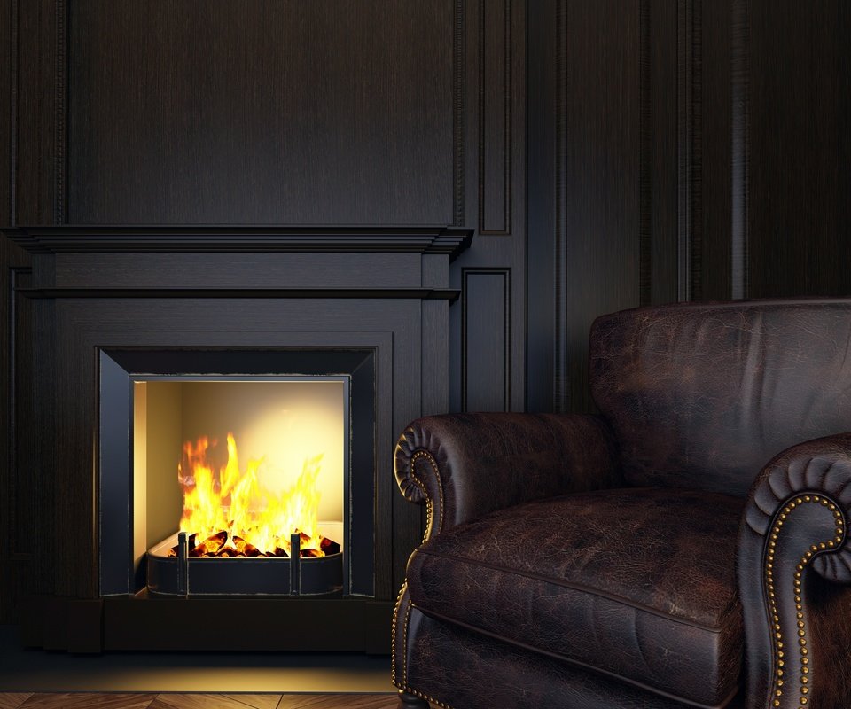 Обои стиль, камин, диван, комфорт, дымоход, в стиле, style, fireplace, sofa, comfort разрешение 2880x2160 Загрузить