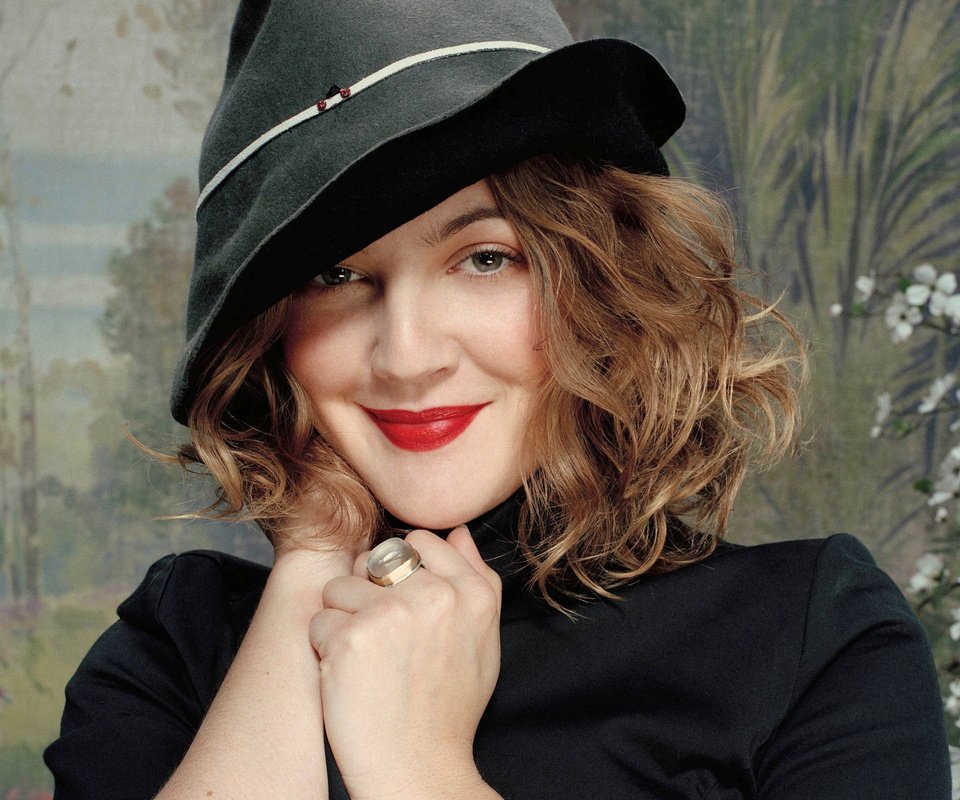 Обои улыбка, лицо, актриса, шляпа, дрю бэрримор, smile, face, actress, hat, drew barrymore разрешение 1920x1440 Загрузить