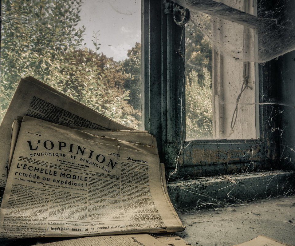 Обои окно, газета, old news, window, newspaper разрешение 1920x1348 Загрузить