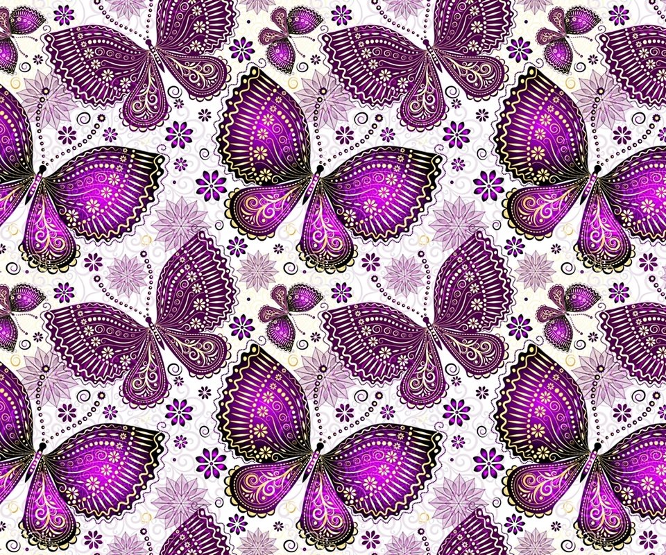 Обои узор, крылья, бабочки, pattern, wings, butterfly разрешение 1920x1280 Загрузить