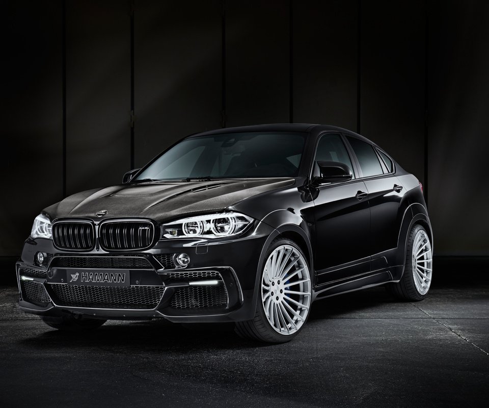 Обои черный, hamann, бмв, x6 m, f86, black, bmw разрешение 4096x2733 Загрузить