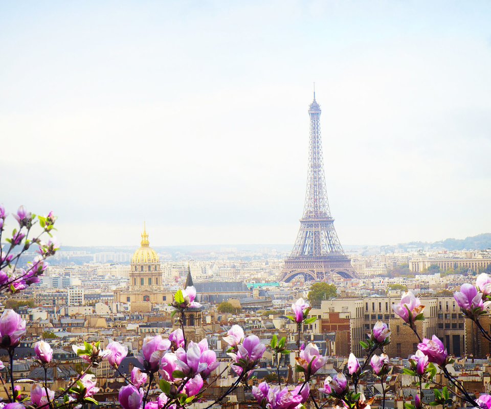 Обои город, париж, весна, европа, франция, эйфелева башня, the city, paris, spring, europe, france, eiffel tower разрешение 1920x1200 Загрузить