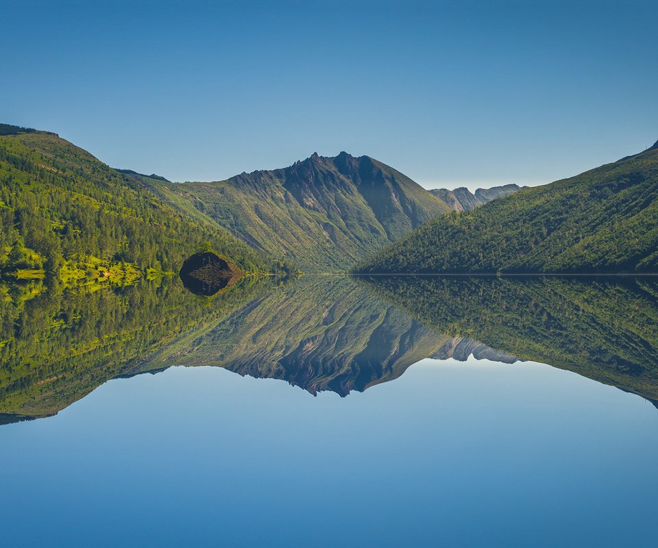 Обои озеро, горы, природа, отражение, пейзаж, lake, mountains, nature, reflection, landscape разрешение 1920x1080 Загрузить