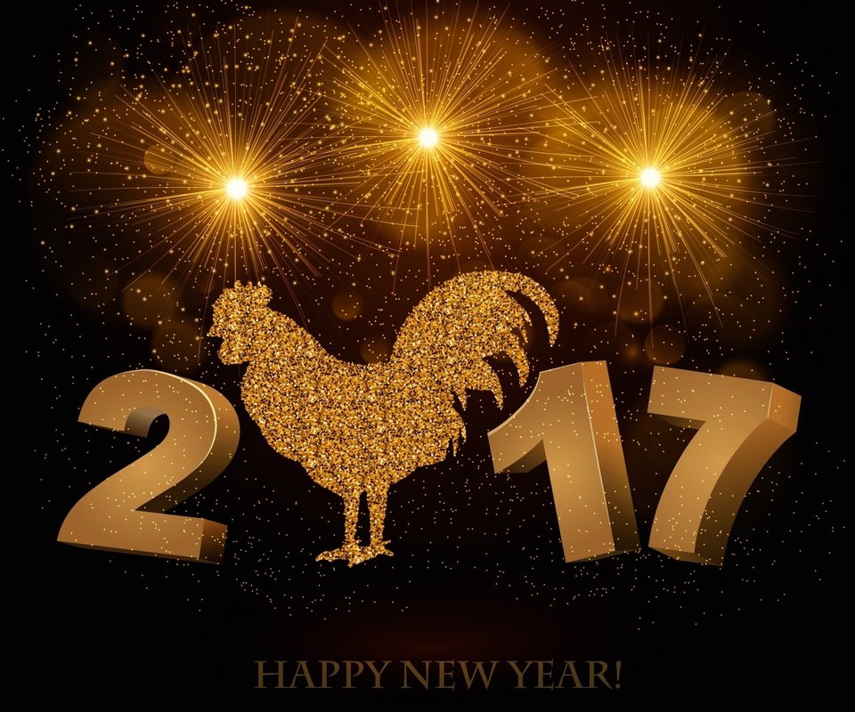 Обои новый год, птица, черный фон, символ года, 2017, new year, bird, black background, symbol of the year разрешение 2560x1600 Загрузить