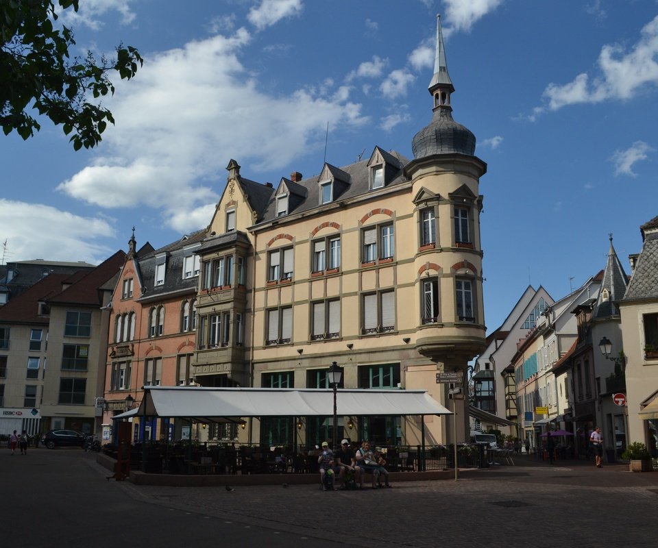 Обои улица, архитектура, здание, франция, франци, кольмар, street, architecture, the building, france, colmar разрешение 4608x3072 Загрузить