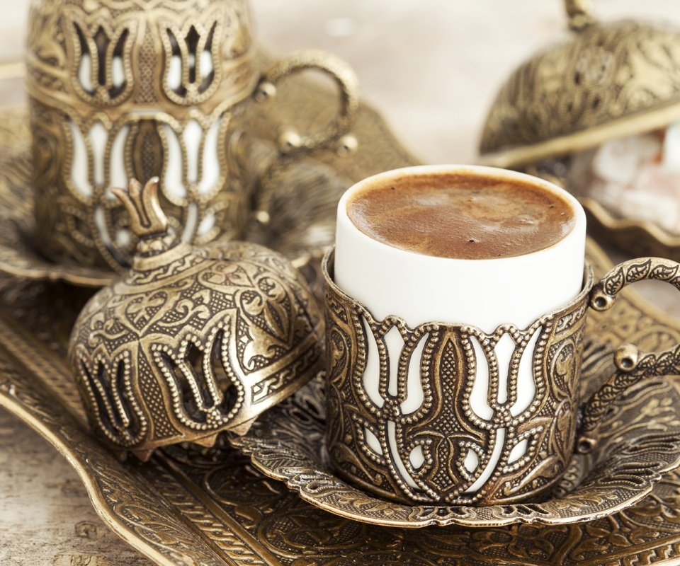 Обои ретро, кофе, турция, чашка, кубок, сервиз, кофе по-турецки, retro, coffee, turkey, cup, set, turkish coffee разрешение 5616x3744 Загрузить
