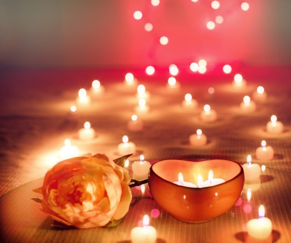Обои свечи, цветок, роза, праздник, боке, candles, flower, rose, holiday, bokeh разрешение 4781x3188 Загрузить