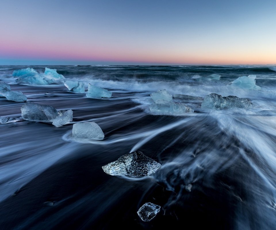 Обои природа, берег, море, лёд, исландия, nature, shore, sea, ice, iceland разрешение 2048x1366 Загрузить