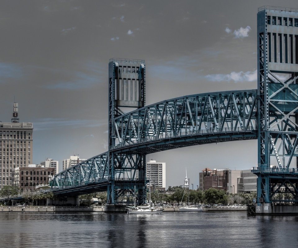 Обои река, мост, флорида, штат флорида, main street bridge, river, bridge, fl, florida разрешение 2560x1600 Загрузить