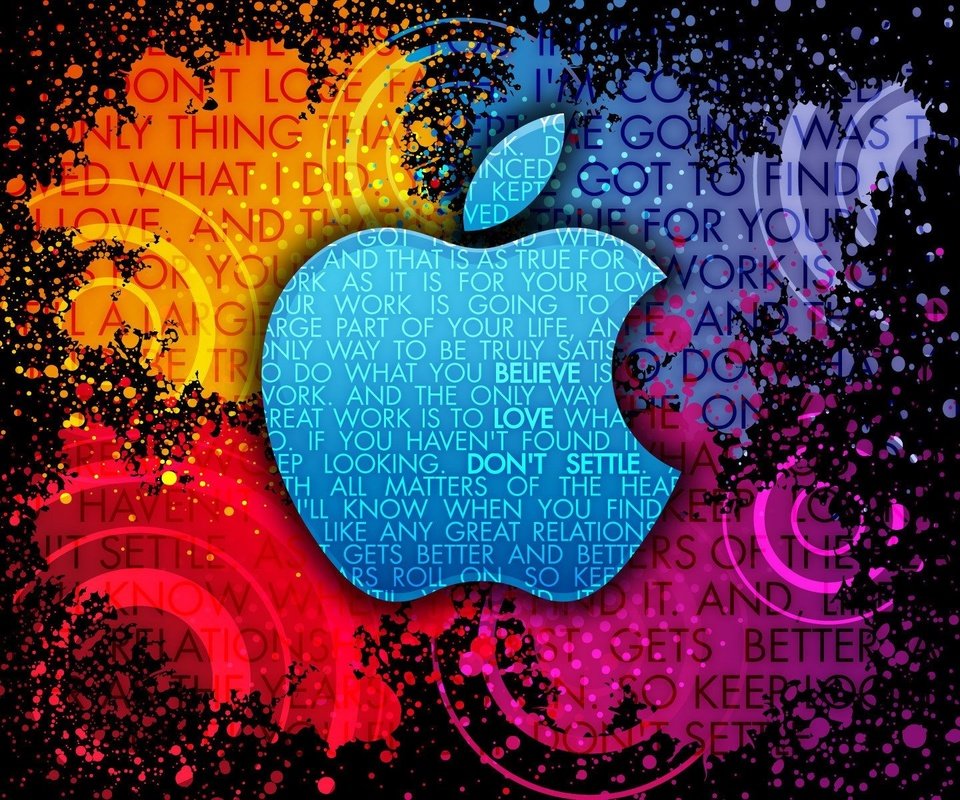 Обои фон, краски, пятна, логотип, мак, яблоко, бренд, фразы, background, paint, spot, logo, mac, apple, brand, phrase разрешение 1920x1200 Загрузить