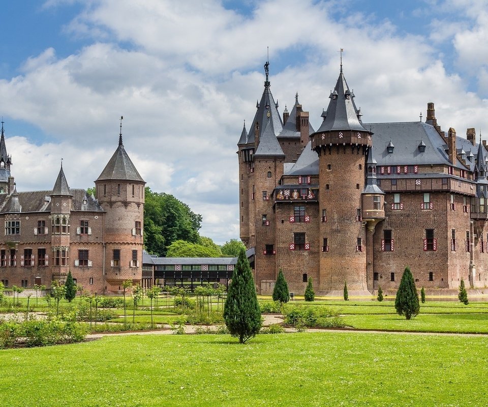 Обои парк, замок, нидерланды, замок де хаар, de haar castle, park, castle, netherlands, castle de haar разрешение 2048x1130 Загрузить