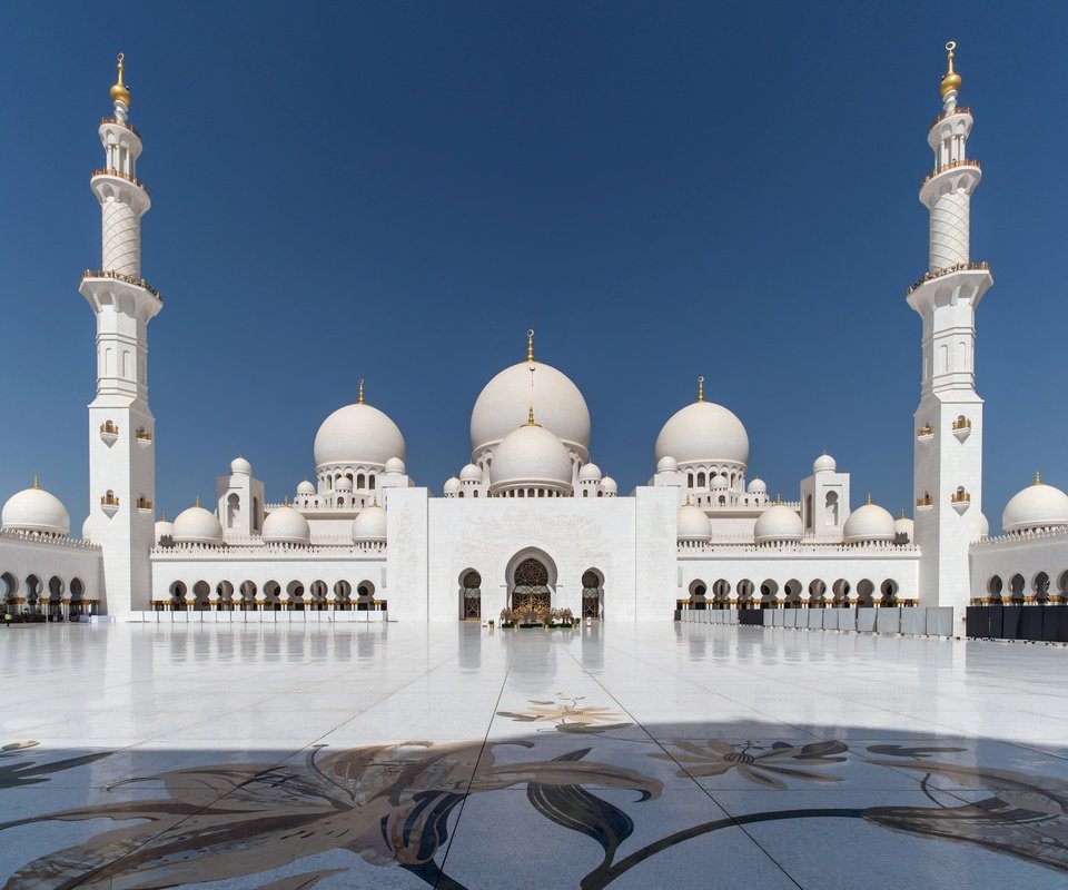 Обои архитектура, мечеть, оаэ, абу-даби, мечеть шейха зайда, architecture, mosque, uae, abu dhabi, the sheikh zayed grand mosque разрешение 2048x1347 Загрузить