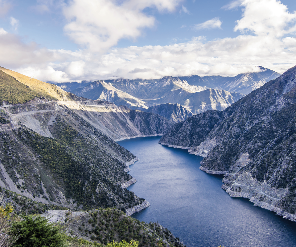 Обои озеро, горы, природа, фьорд, lake, mountains, nature, the fjord разрешение 3840x2400 Загрузить