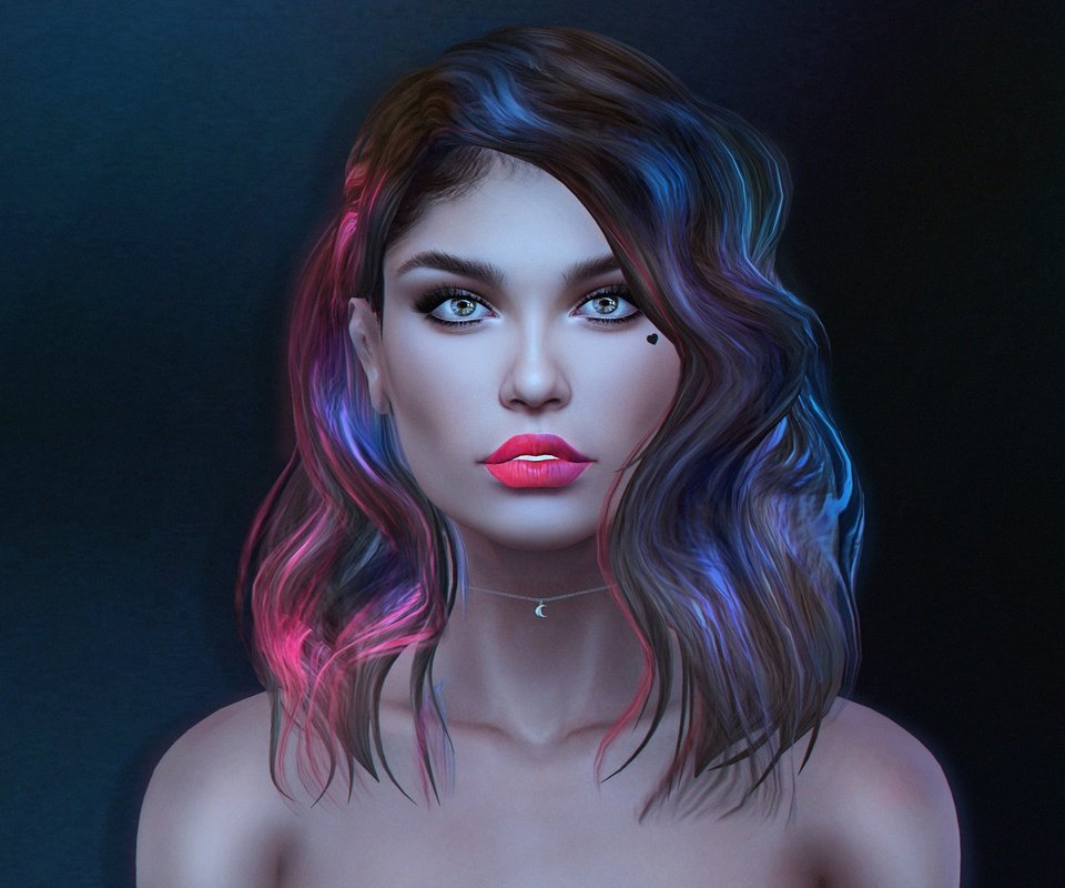 Обои девушка, фон, волосы, лицо, помада, girl, background, hair, face, lipstick разрешение 3754x2350 Загрузить