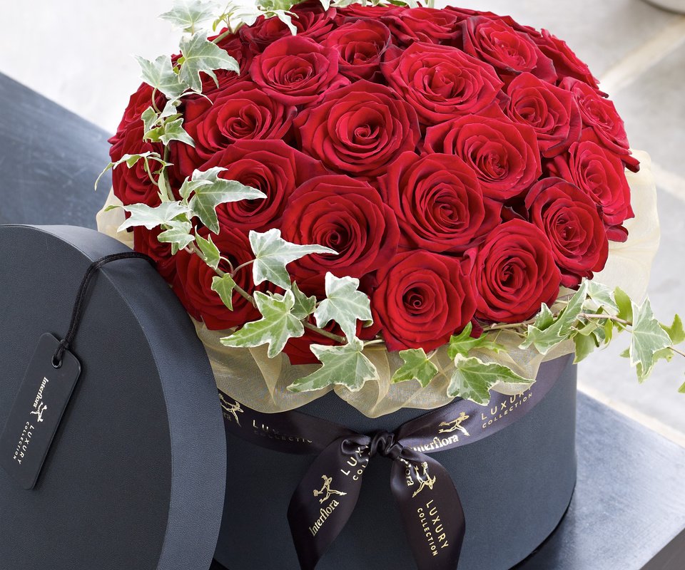 Обои цветы, розы, букет, красные розы, flowers, roses, bouquet, red roses разрешение 2827x2825 Загрузить
