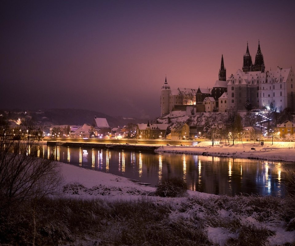 Обои город, германия, мейсен, альбрехтсбург, the city, germany, meissen, albrechtsburg разрешение 1920x1200 Загрузить