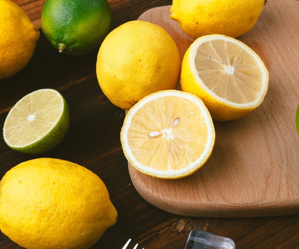 Обои фрукты, лимон, лайм, цитрусы, fruit, lemon, lime, citrus разрешение 5616x3744 Загрузить